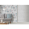 Dutch Wallcoverings Behang Escapade Baksteen/Bloem Grijs L781-09
