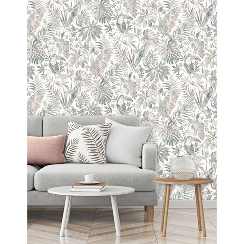 Dutch Wallcoverings Behang Escapade Toekan/Papegaai Beige L685-08