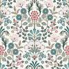 Dutch Wallcoverings Behang Escapade Bloem Beige/Groen/Rood A414-10