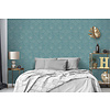 Dutch Wallcoverings Behang Escapade Pauw Groen/Blauw A222-14