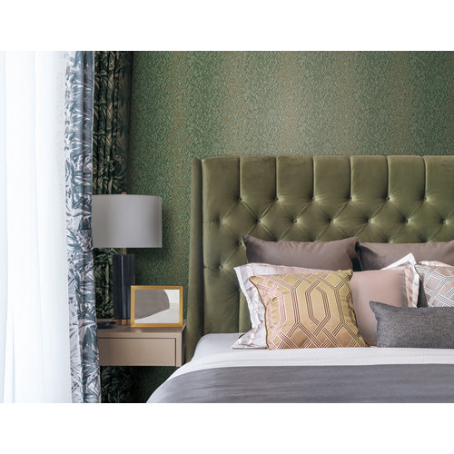 Dutch Wallcoverings Behang Embellish Stripe Design Green De120128