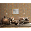 Dutch Wallcoverings Behang Embellish Fabric Abstract Brown De120096