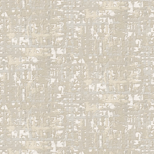 Dutch Wallcoverings Behang Embellish Fabric Abstract Cream  De120091