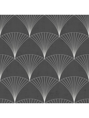 Dutch Wallcoverings Behang Design Chrysler Black 12001