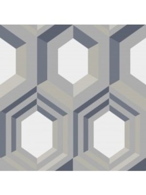 Dutch Wallcoverings Behang Galactik Retro Grijs/Blauw J407-08