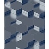 Dutch Wallcoverings Behang Galactik 3D Zeshoek Blauw L970-01