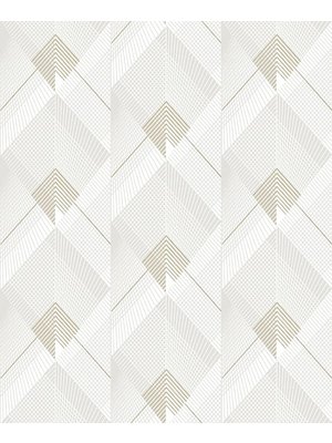 Dutch Wallcoverings Behang Galactik Dessin Wit/Goud L967-00