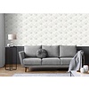 Dutch Wallcoverings Behang Galactik Dessin Wit/Goud L967-00