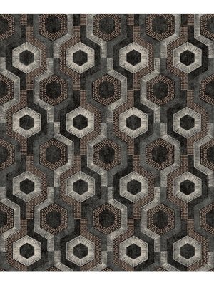 Dutch Wallcoverings Behang Galactik Dessin Bruin/Zilver L927-09