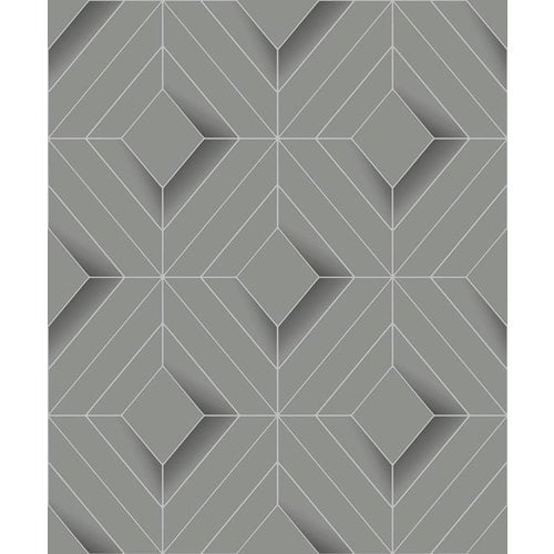 Dutch Wallcoverings Behang Galactik Ruit Grijs L614-09