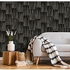 Dutch Wallcoverings Behang Galactik Rechthoek Zwart/Goud L857-19