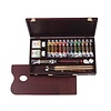 Rembrandt Olieverf Kist - set 12 x 40 ml + accessoires