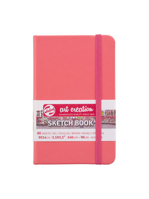 Royal Talens Schetsboek - 9 x 14 cm - 140 gram - Coral Red