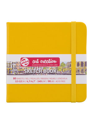 Royal Talens Schetsboek - 12 x 12 cm - 140 gram - Golden Yellow