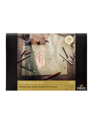 Rembrandt Toned Paper Verona Groen - 180 gram - A3