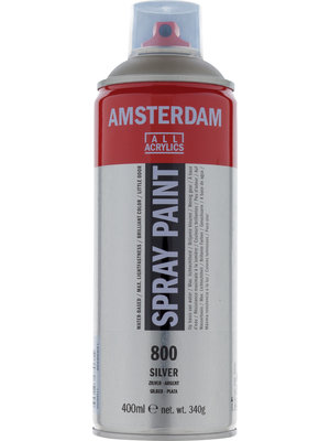 Amsterdam Spraypaint - 400 ml - Zilver 800