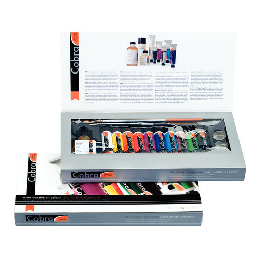 Cobra Artist geschenkverpakking 10 x 40 ml + Accessoires