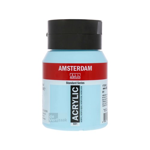 Royal Talens Amsterdam Acrylverf 500 ml - Hemelsblauw Licht 551