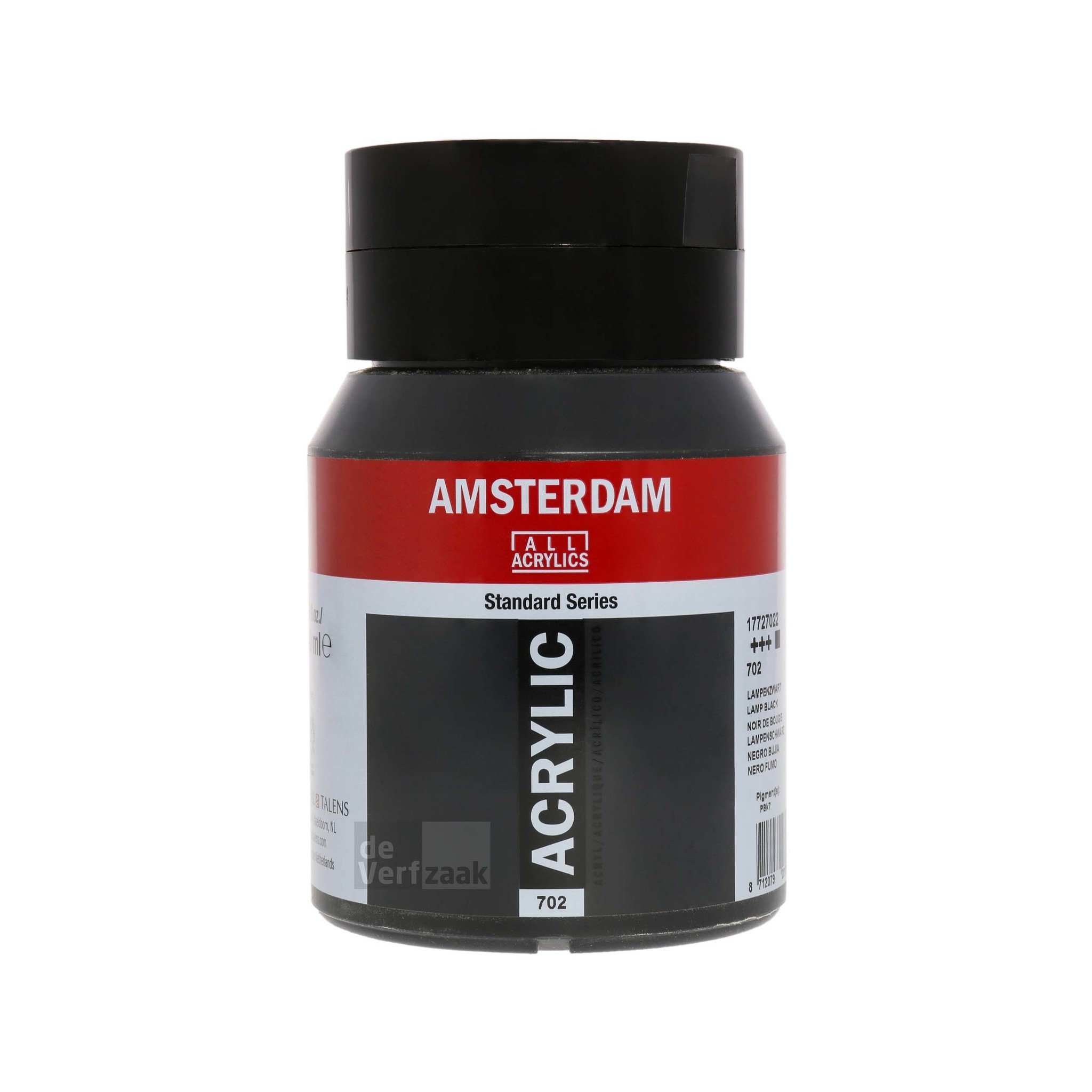 Royal Talens Amsterdam Acrylverf 500 ml - Lampenzwart 702