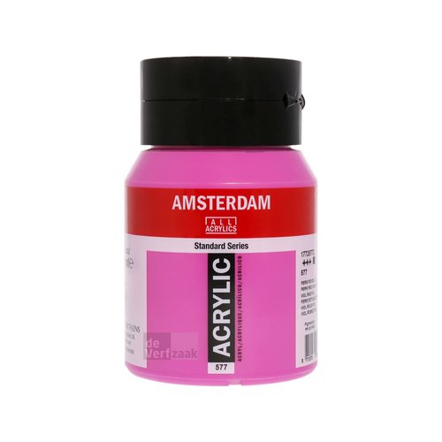 Royal Talens Amsterdam Acrylverf 500 ml - Permanentrood Violet Licht 577