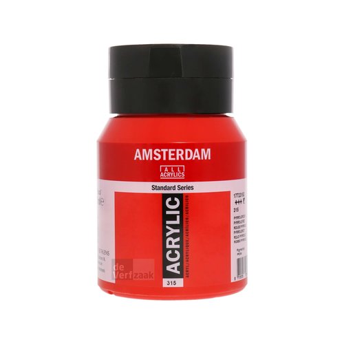 Royal Talens Amsterdam Acrylverf 500 ml - Pyrrolerood 315