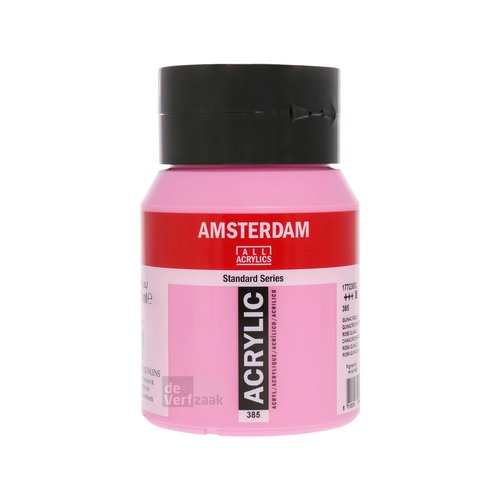 Royal Talens Amsterdam Acrylverf 500 ml - Quinacridone Roze Licht 385