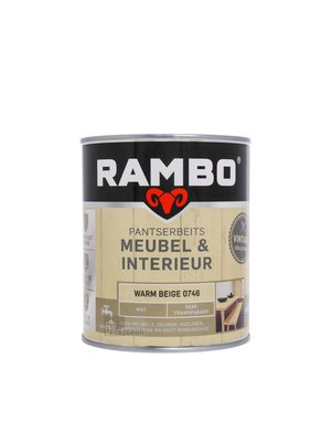 Rambo Pantserbeits Meubel & Interieur Mat 750 ml - Warm Beige