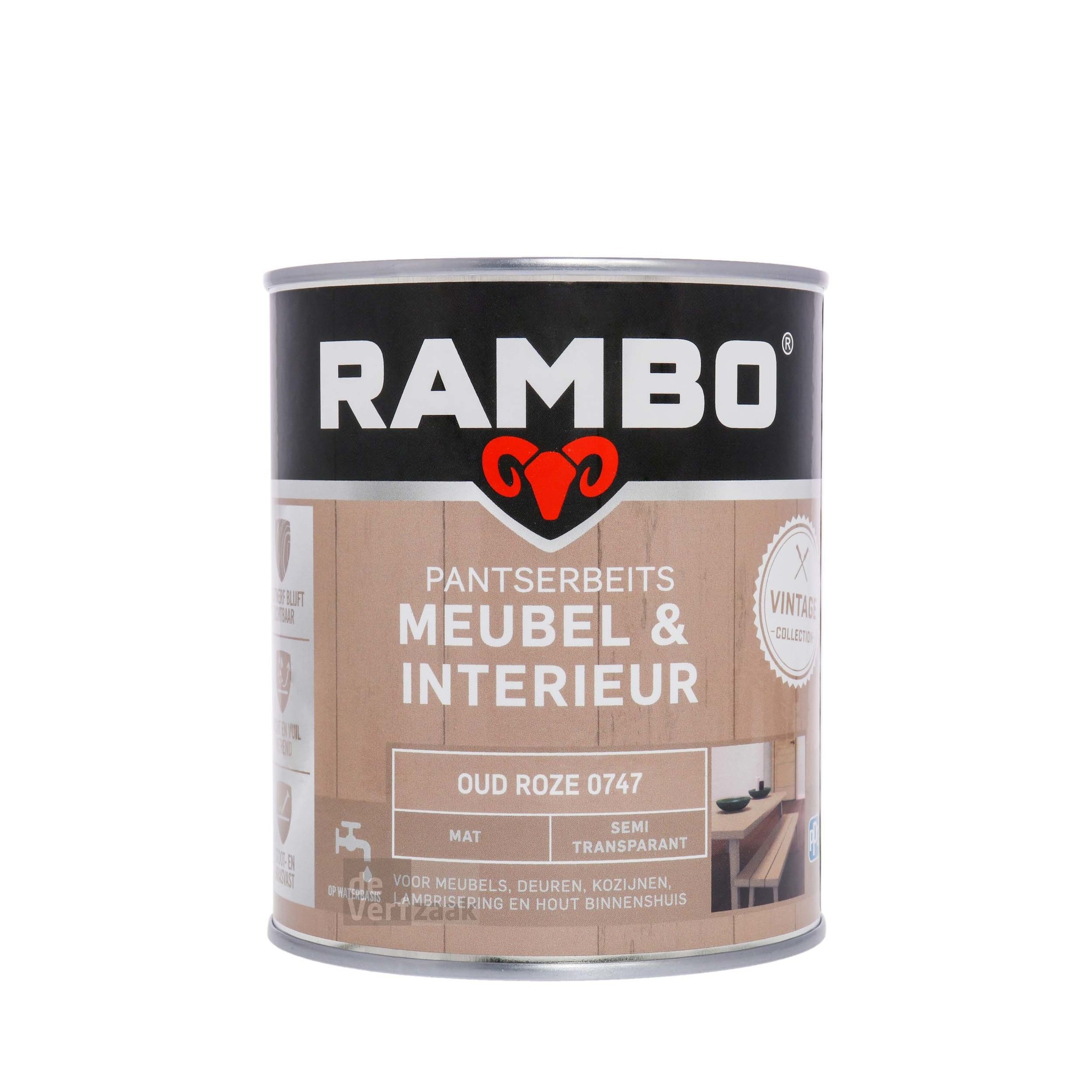 Rambo Meubel & Interieur Mat 750 ml - Oud Roze kopen? | tot 40% -