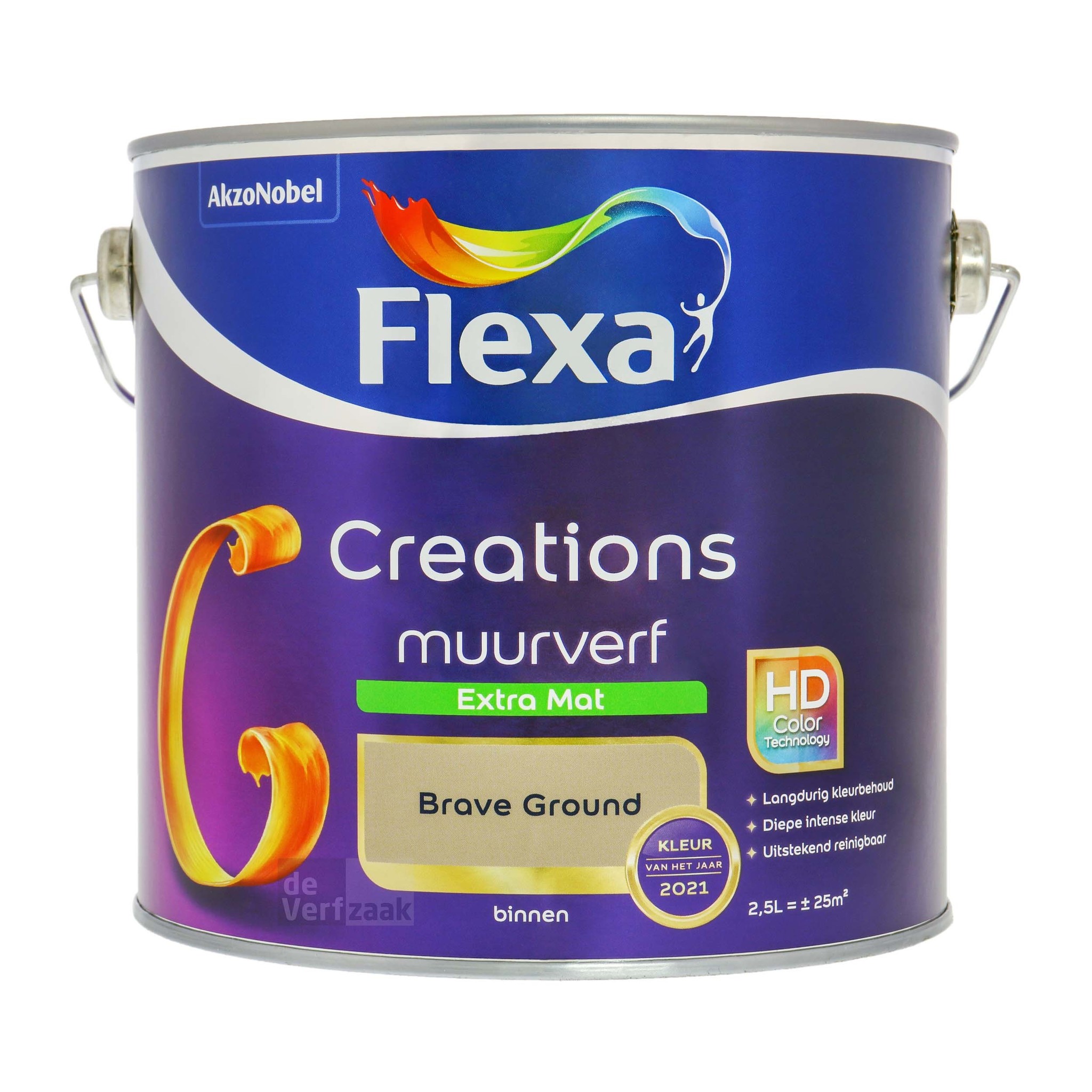 creations muurverf extra mat brave ground - 2,5 liter kopen? | Korting tot 40% - De Verfzaak