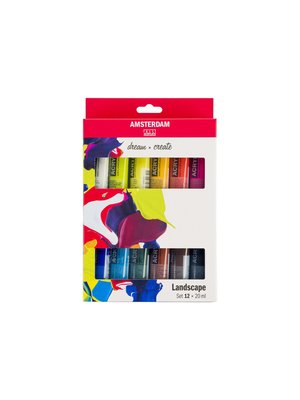 Amsterdam Acrylverf - set 12 x 20 ml - Landschap
