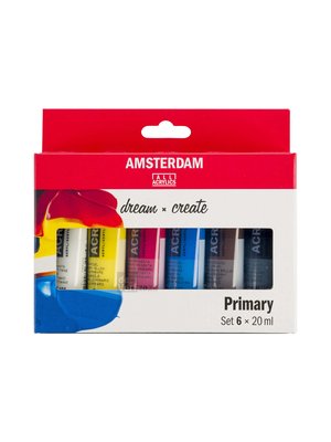 Amsterdam Acrylverf - set 6 x 20 ml - Primair