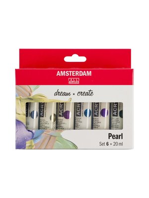 Amsterdam Acrylverf - set 6 x 20 ml - Parelmoer