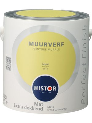 Histor Perfect Finish Muurverf Mat - Appel - 2,5 liter