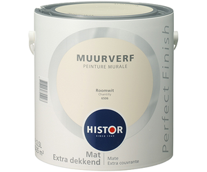 brandwond lip fenomeen Histor Perfect Finish Muurverf Mat - Roomwit - 2,5 liter kopen? | Korting  tot 40% - De Verfzaak