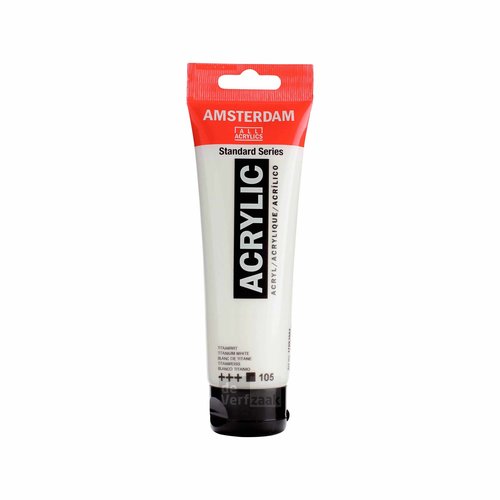 Royal Talens Amsterdam Acrylverf 120 ml - Titaanwit 105