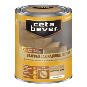 Cetabever Trappen Lak Natuurlijk Effect Mat - Blank - 0,75 liter