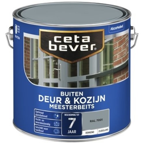 Cetabever Meesterbeits Deur en Kozijn Dekkend Zijdeglans - RAL 7001