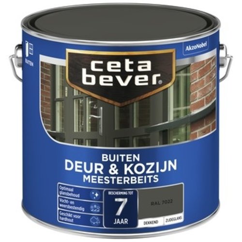 Cetabever Meesterbeits Deur en Kozijn Dekkend Zijdeglans - RAL 7022