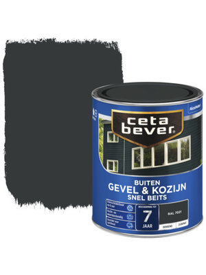 Cetabever Gevel en Kozijn Snel Beits Dekkend Zijdemat - RAL 7021