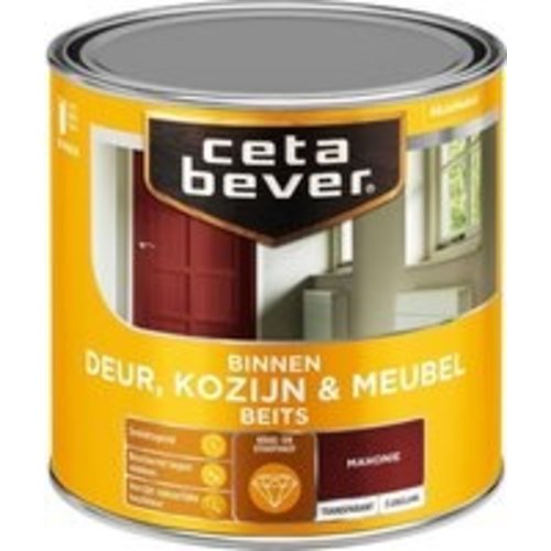Cetabever Binnenbeits Deur Kozijn en Meubel Transparant Zijdeglans - Mahonie
