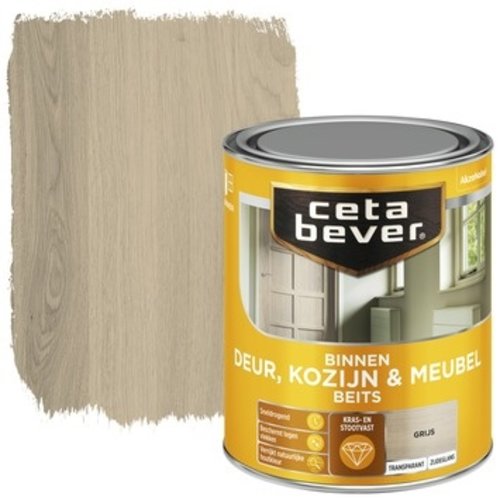 Cetabever Binnenbeits Deur Kozijn en Meubel Transparant Zijdeglans - Grijs