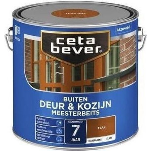 Cetabever Meesterbeits Deur en Kozijn Transparant Glans - Teak