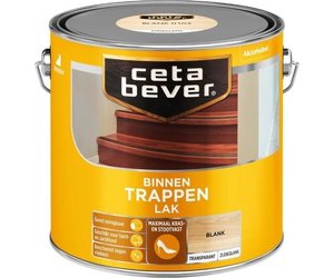 Cetabever Trappen Lak Binnen Transparant Zijdeglans - Blank - 2,5