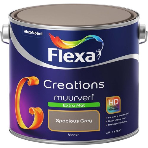 Flexa Creations Muurverf Extra Mat - Spacious Grey
