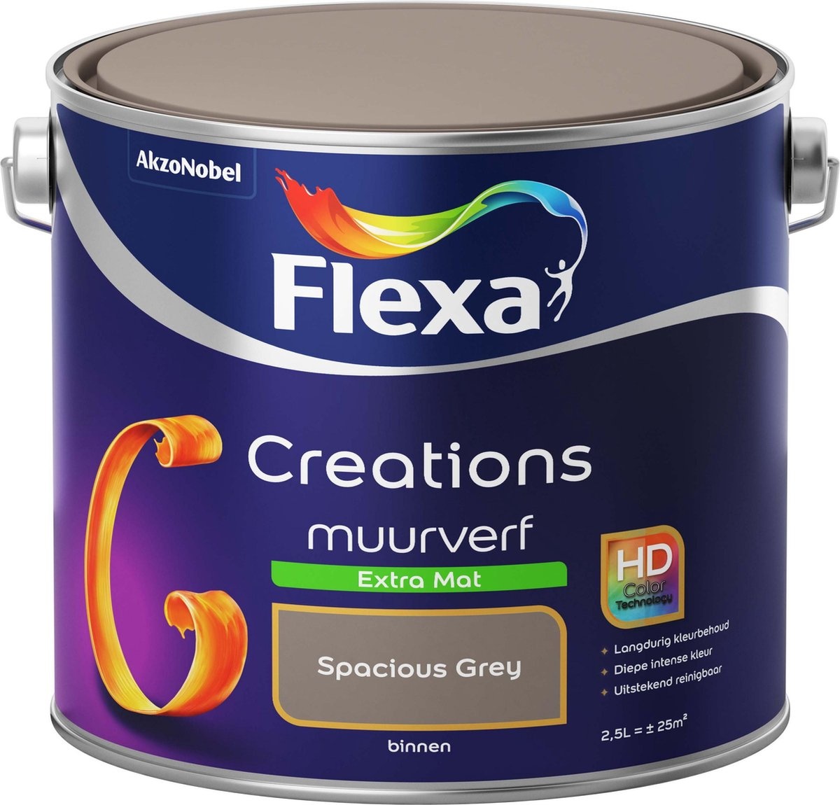 Flexa Creations - Muurverf Extra - Spacious - 2,5 liter kopen? | Korting tot 40% - De Verfzaak