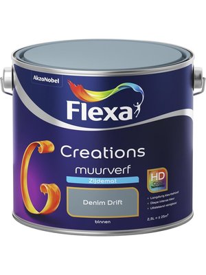 Flexa Creations Muurverf Zijdemat - Denim Drift