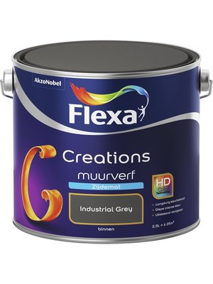 Flexa Creations Muurverf Zijdemat - Industrial Grey