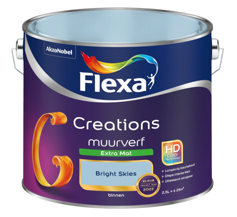 Flexa Creations Muurverf Extra Mat - Bright Skies met grote korting