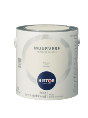 Histor Perfect Finish Muurverf Mat - Ral 9001 - 2,5 liter