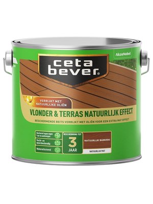 Cetabever Vlonder en Terras Natuurlijk Effect Mat - Bankirai - 2,5 liter